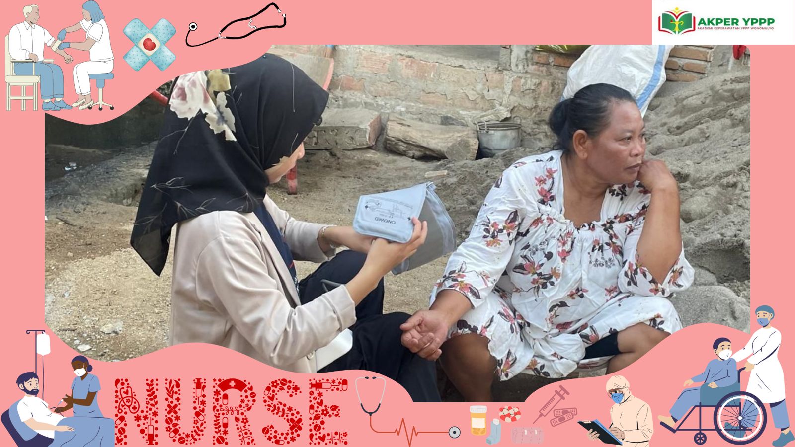 Mahsiswa Akper YPPP Wonomulyo gelar cek kesehatan gratis di desa Sugiwaras