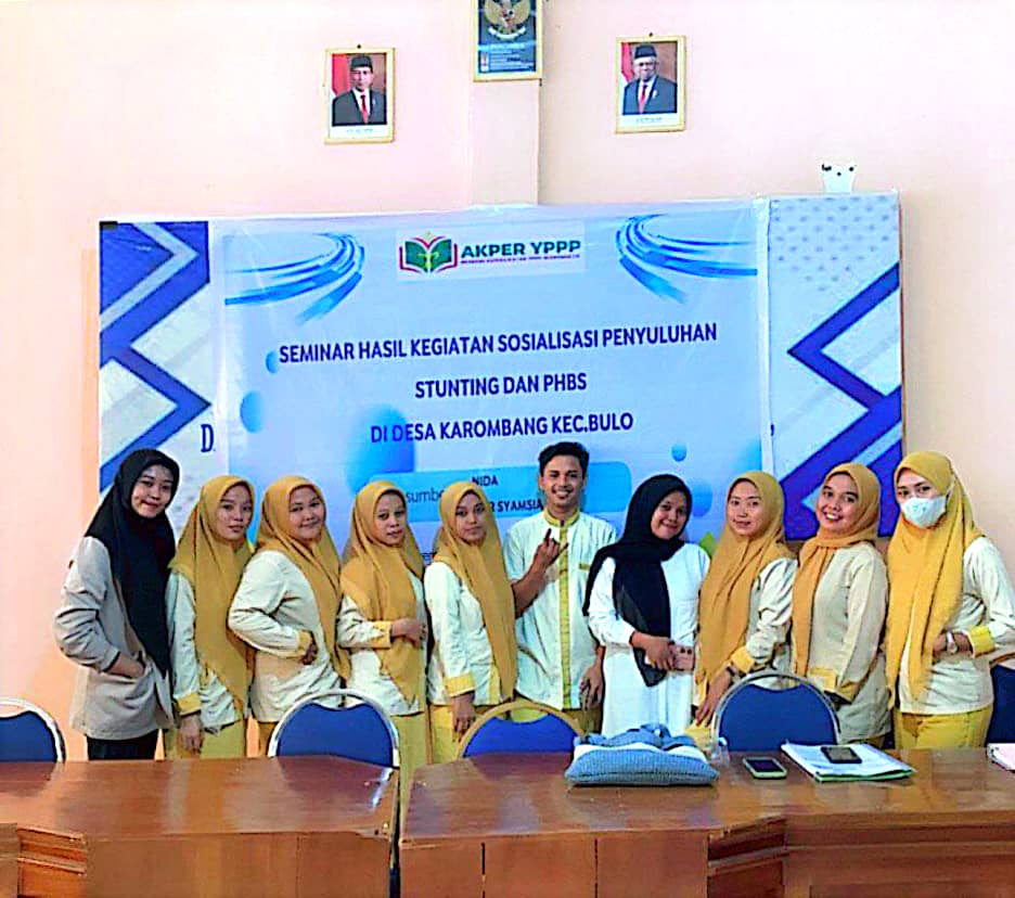 SEMINAR HASIL: SOSIALISASI STUNTING DAN PHBS OLEH MAHASISWA SEMESTER V AKPER YPPP WONOMULYO